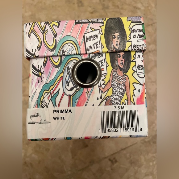 NEVER WORN jeffrey campbell white lace up primma sandal - Picture 5 of 5